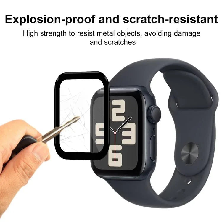 2 Stück xDfind Gebogene 3D-Schutzfolie aus weichem Verbundmaterial, passend für Apple Watch Series 6, SE, 5 und 4 (44 mm), Apple Watch Series 6, SE, 5 und 4 (40 mm), Apple Watch Series 11/10 (46 mm) und Apple Watch Ultra 3/2/1 (49 mm)...
