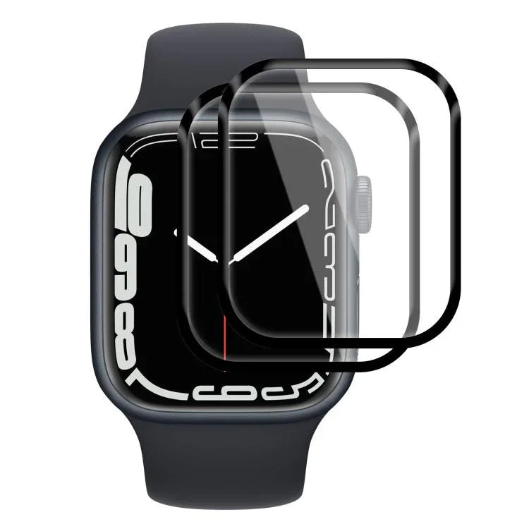 2 Stück xDfind Gebogene 3D-Schutzfolie aus weichem Verbundmaterial, passend für Apple Watch Series 6, SE, 5 und 4 (44 mm), Apple Watch Series 6, SE, 5 und 4 (40 mm), Apple Watch Series 11/10 (46 mm) und Apple Watch Ultra 3/2/1 (49 mm)...