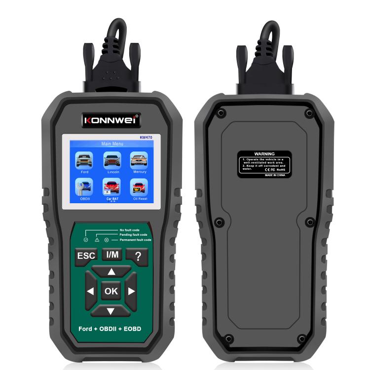 KONNWEI KW470 2.8 inch Color Screen Car OBD2 Fault Diagnostic Scan Tool for Ford, KW470