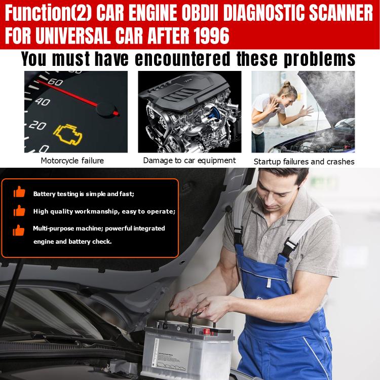 KONNWEI KW470 2.8 inch Color Screen Car OBD2 Fault Diagnostic Scan Tool for Ford, KW470