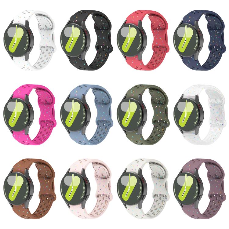 Eco-Friendly Granular Colorful Dots Silicone Watch Band, For Samsung Galaxy Watch 7 40 / 44mm