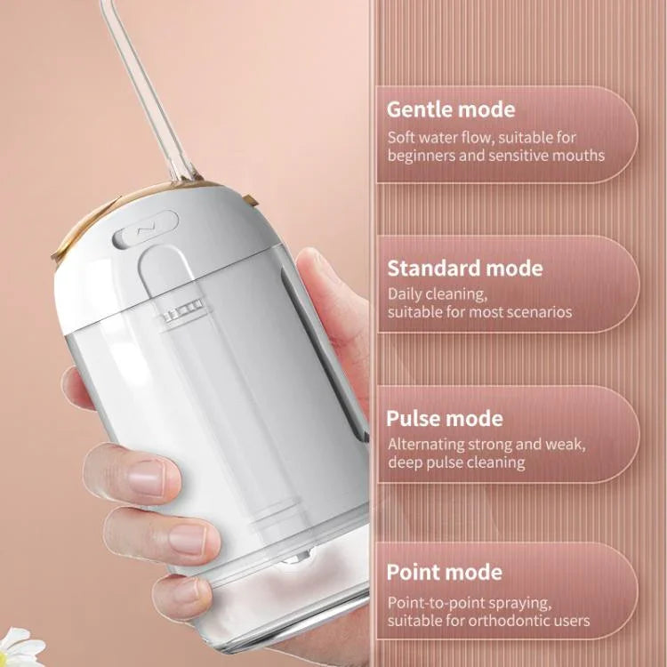 FY-B302 Smart Munddusche Tragbare, einziehbare elektrische Wasserzahnseide, 200 ml Wassertank, FY-B302