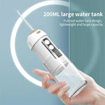 FY-B302 Smart Munddusche Tragbare, einziehbare elektrische Wasserzahnseide, 200 ml Wassertank, FY-B302