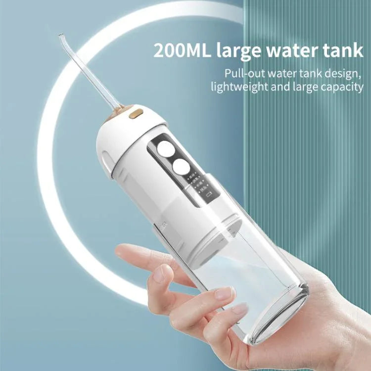 FY-B302 Smart Munddusche Tragbare, einziehbare elektrische Wasserzahnseide, 200 ml Wassertank, FY-B302