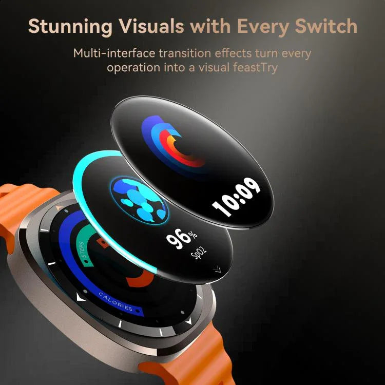 JOYROOM Venture Series JR-FV2 Smartwatch, unterstützt Bluetooth-Anrufe, Schlafüberwachung, Blutsauerstoffmessung, Herzfrequenzmessung und Blutdruckmessung