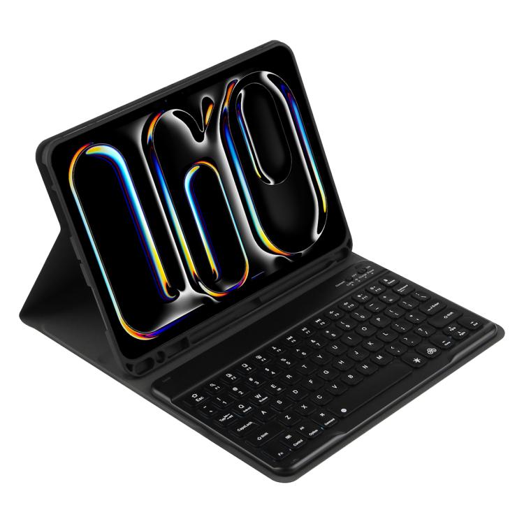Bunt beleuchtete Bluetooth-Tastatur Leder Tablet-Hülle, Für iPad Air 11 2024 / Air 11 2025, Für iPad Air 5 / Air 4 10,9