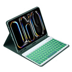 Bunt beleuchtete Bluetooth-Tastatur Leder Tablet-Hülle, Für iPad Air 11 2024 / Air 11 2025, Für iPad Air 5 / Air 4 10,9