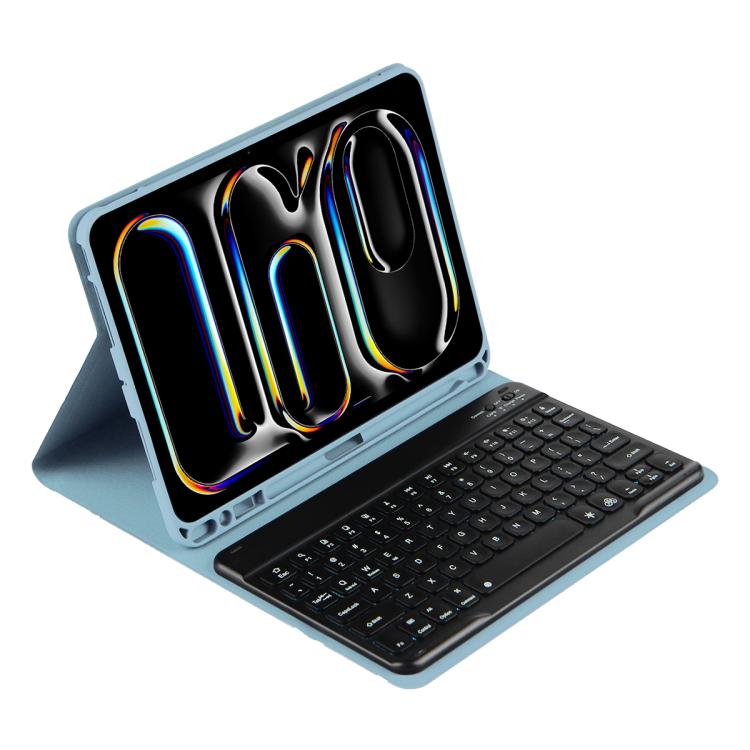 Bunt beleuchtete Bluetooth-Tastatur Leder Tablet-Hülle, Für iPad Air 11 2024 / Air 11 2025, Für iPad Air 5 / Air 4 10,9