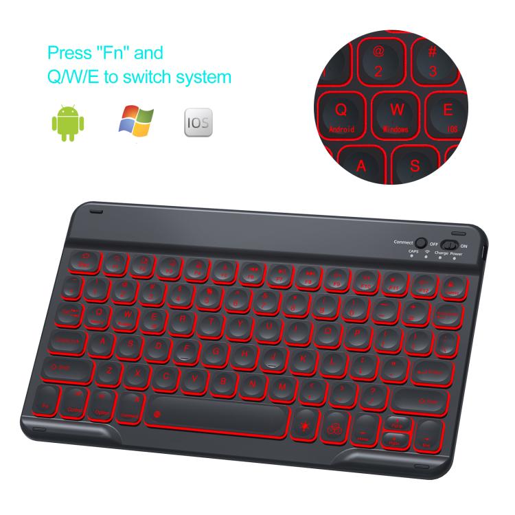Bunt beleuchtete Bluetooth-Tastatur Leder Tablet-Hülle, Für iPad Air 11 2024 / Air 11 2025, Für iPad Air 5 / Air 4 10,9