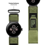 xDfind Uhrenarmband mit Schnellverschluss aus Nylon mit Klettverschluss, für Google Pixel Watch 4/3 (45 mm) und Google Pixel Watch 4/3/2/1 (41 mm)