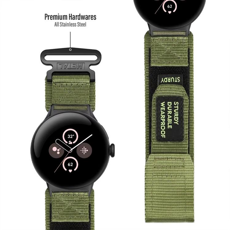 xDfind Uhrenarmband mit Schnellverschluss aus Nylon mit Klettverschluss, für Google Pixel Watch 4/3 (45 mm) und Google Pixel Watch 4/3/2/1 (41 mm)