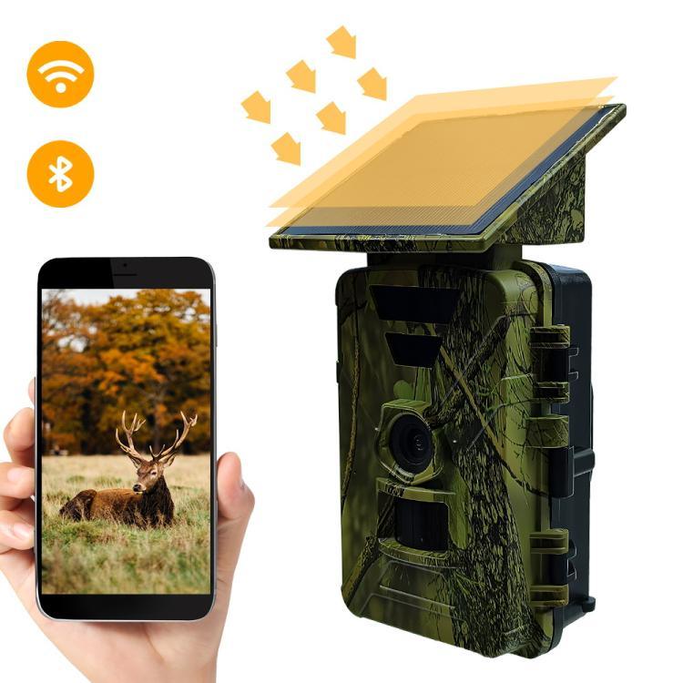 PR903G EU-Version 5K HD Nachtsicht-Infrarot-Jagdkamera mit Solarpanel, PR903G US-Version