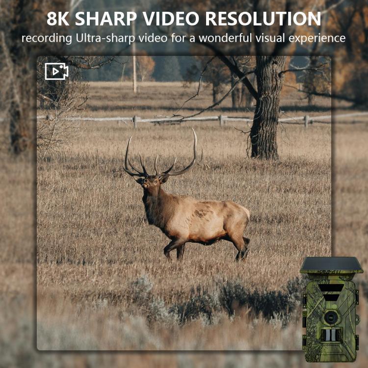 PR903G EU-Version 5K HD Nachtsicht-Infrarot-Jagdkamera mit Solarpanel, PR903G US-Version