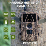 PR801G 4G US-Version 8K HD Nachtsicht-Infrarot-Bewegungserkennungs-Wildkamera, PR801G