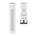 Zweifarbiges Silikonarmband mit Diamantstruktur, passend für Apple Watch 46 mm / 49 mm / 45 mm / 44 mm
