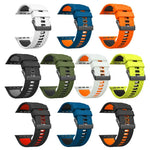 Zweifarbiges Silikonarmband mit Diamantstruktur, passend für Apple Watch 46 mm / 49 mm / 45 mm / 44 mm