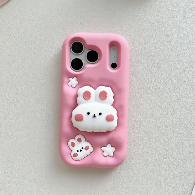 Niedliche Cartoon-Kaninchen-Handyhülle mit Ständer, für iPhone 17 Pro Max, für iPhone 17 Pro, für iPhone 17, für iPhone 16 Pro Max, für iPhone 16 Pro, für iPhone 16, für iPhone 15 Pro Max, für iPhone 15 Pro, für iPhone 15, für iPhone 14, für iPhone 14 Pro