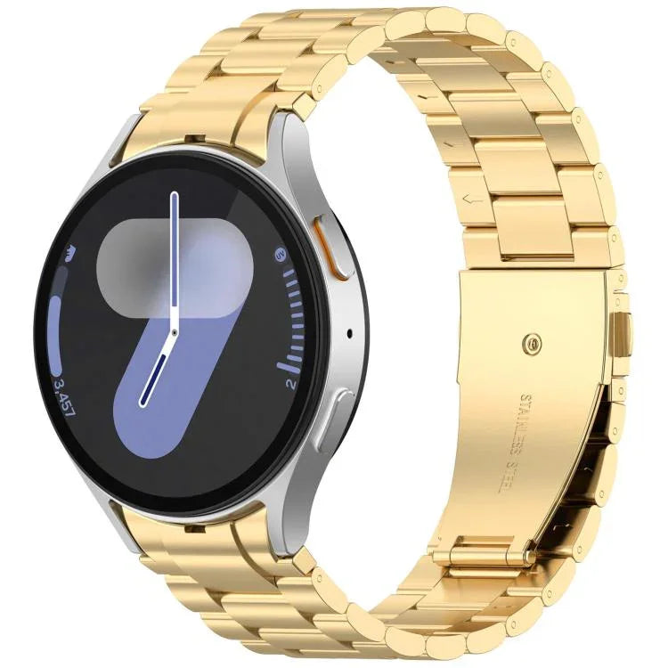xDfind Dreiperlen-Metallarmband für Samsung Galaxy Watch Ultra 47 mm, Samsung Galaxy Watch 7 / FE / 6 / 5 / 4, Samsung Galaxy Fit3