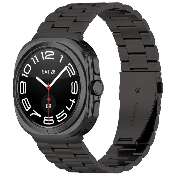 xDfind Dreiperlen-Metallarmband für Samsung Galaxy Watch Ultra 47 mm, Samsung Galaxy Watch 7 / FE / 6 / 5 / 4, Samsung Galaxy Fit3