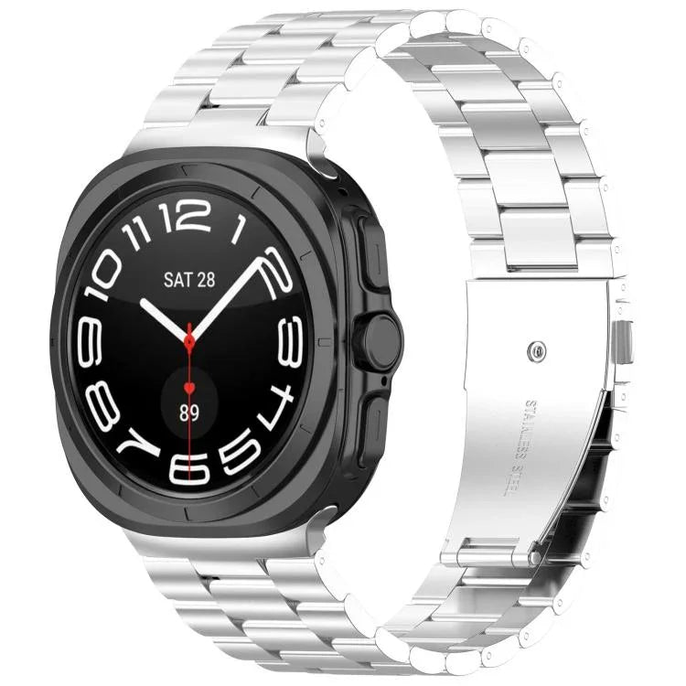 xDfind Dreiperlen-Metallarmband für Samsung Galaxy Watch Ultra 47 mm, Samsung Galaxy Watch 7 / FE / 6 / 5 / 4, Samsung Galaxy Fit3