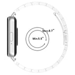 xDfind Dreiperlen-Metallarmband für Samsung Galaxy Watch Ultra 47 mm, Samsung Galaxy Watch 7 / FE / 6 / 5 / 4, Samsung Galaxy Fit3
