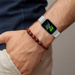 xDfind Dreiperlen-Metallarmband für Samsung Galaxy Watch Ultra 47 mm, Samsung Galaxy Watch 7 / FE / 6 / 5 / 4, Samsung Galaxy Fit3