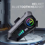 SOMAN Motorradhelm Bluetooth Headset Stereo Sprachmikrofon, M6-Hartmikrofon, M6-Weichmikrofon