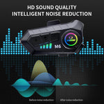 SOMAN Motorradhelm Bluetooth Headset Stereo Sprachmikrofon, M6-Hartmikrofon, M6-Weichmikrofon