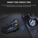 SOMAN Motorradhelm Bluetooth Headset Stereo Sprachmikrofon, M6-Hartmikrofon, M6-Weichmikrofon