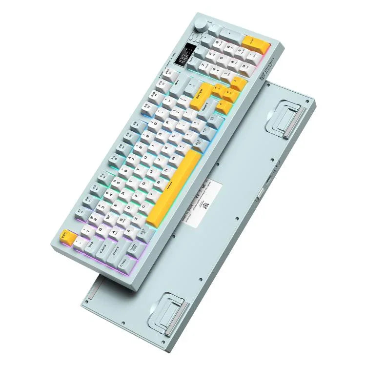 ONIKUMA G80 Bluetooth 2.4G Wired Silent Silver Membrane Keyboard
