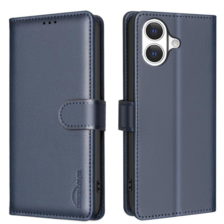 Litschi-Textur RFID Anti-Diebstahl Leder Handyhülle, für iPhone 17 Pro Max, für iPhone 17 Pro, für iPhone 17, für iPhone Air
