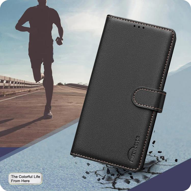 Litschi-Textur RFID Anti-Diebstahl Leder Handyhülle, für iPhone 17 Pro Max, für iPhone 17 Pro, für iPhone 17, für iPhone Air