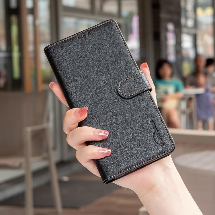 Litschi-Textur RFID Anti-Diebstahl Leder Handyhülle, für iPhone 17 Pro Max, für iPhone 17 Pro, für iPhone 17, für iPhone Air