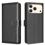 Litschi-Textur RFID Anti-Diebstahl Leder Handyhülle, für iPhone 17 Pro Max, für iPhone 17 Pro, für iPhone 17, für iPhone Air