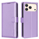 Litschi-Textur RFID Anti-Diebstahl Leder Handyhülle, für iPhone 17 Pro Max, für iPhone 17 Pro, für iPhone 17, für iPhone Air