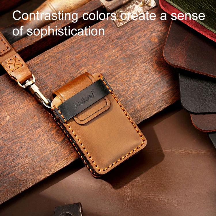 For Volvo XC60 / XC90 / S90 5-button C046 Crazy Horse Cowhide Car Key Protection Cover, For Volvo XC60 5-button, For Volvo XC60 / XC90 / S90 5-button