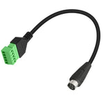 S-Video 8-Pin-Stecker auf 5-Pin-Buchse Schraubanschluss mit geschirmten Klemmen steckbarer Adapter, 0,3m
