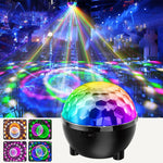 Sonnenblumen Magische Kugel Licht LED RGB Drehbühnenlampe, Sprachsteuerung, Fernbedienung