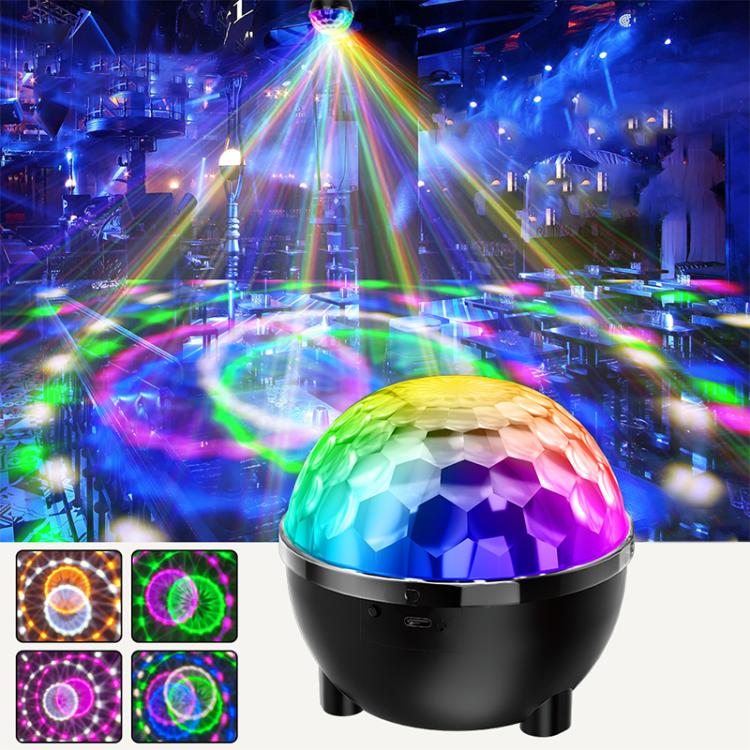 Sonnenblumen Magische Kugel Licht LED RGB Drehbühnenlampe, Sprachsteuerung, Fernbedienung