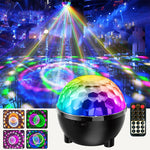 Sonnenblumen Magische Kugel Licht LED RGB Drehbühnenlampe, Sprachsteuerung, Fernbedienung