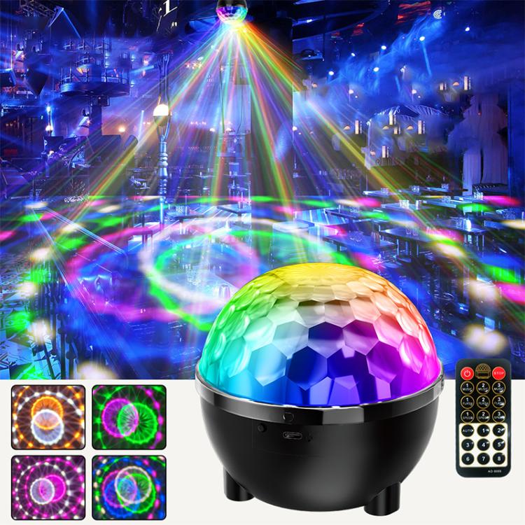 Sonnenblumen Magische Kugel Licht LED RGB Drehbühnenlampe, Sprachsteuerung, Fernbedienung