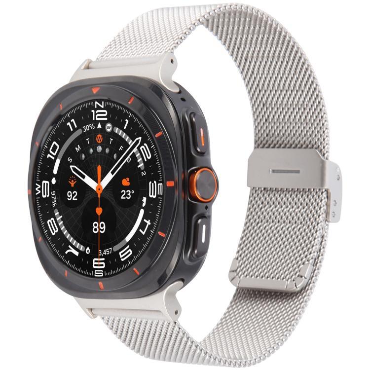 Metall-Uhrenarmband mit integrierter Milanaise-Schließe, für Samsung Galaxy Watch Ultra 47 mm / Ultra 2025