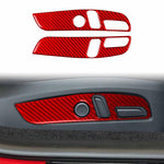 For Tesla Model 3 2023- 2pcs/Set Carbon Fiber Car Seat Adjustment Panel Decorative Sticker, 2pcs/Set Car Seat Adjustment Panel, Left Drive, 2pcs/Set Car Seat Adjustment Panel, Right Drive