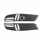 For Tesla Model 3 2023- 7pcs/Set Carbon Fiber Car Seat Adjustment Panel Decorative Sticker, 7pcs/Set Car Seat Adjustment Panel, Left Drive, 7pcs/Set Car Seat Adjustment Panel, Right Drive