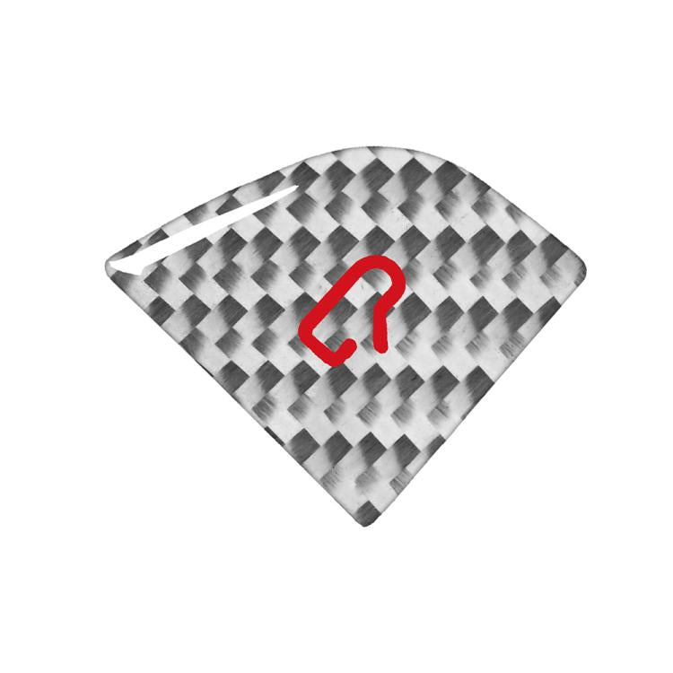 For Tesla Model 3 New Edition 2023+ 4pcs/Set Carbon Fiber Car Door Switch Decorative Sticker with Label, For Tesla Model 3 New Edition 2023+ Car Door Switch