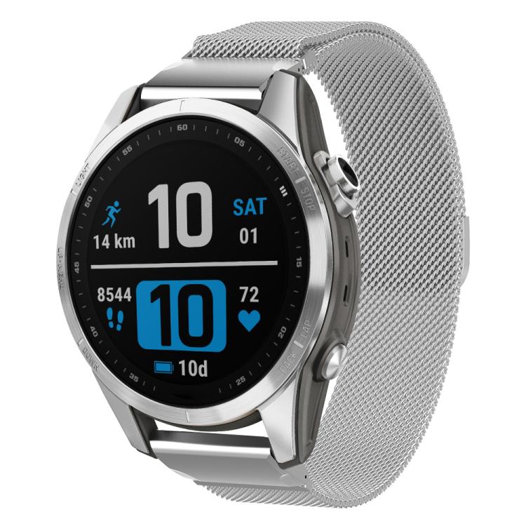xDfind Milanese Quick Fit Metal Watch Band, For Garmin Fenix 8/7X/6X/5X 26mm, For Garmin Fenix 8/7/6/5 22mm, For Garmin Fenix 8/7S/6S/5S 20mm