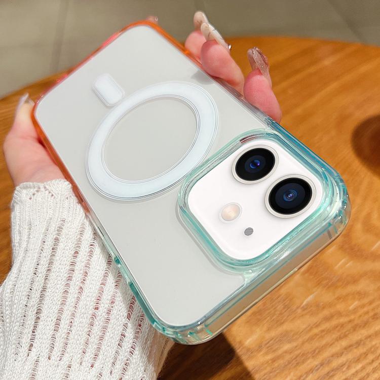Handyhülle mit Farbverlauf, transparent, MagSafe, für iPhone 11, für iPhone 11 Pro