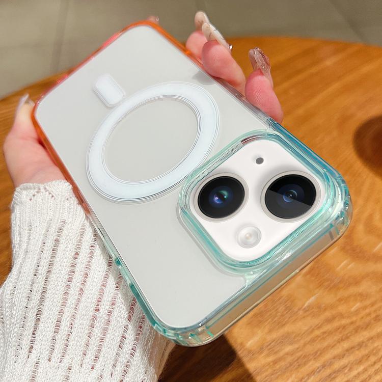 Kontrastfarben-Verlauf Transparent MagSafe Handyhülle, Für iPhone 14 Plus, Für iPhone 14, Für iPhone 14 Pro, Für iPhone 14 Pro Max, Für iPhone 13 Pro Max, Für iPhone 13 Pro, Für iPhone 13, Für iPhone 13 mini, Für iPhone 12 / 12 Pro, Für iPhone 12 Pro ...