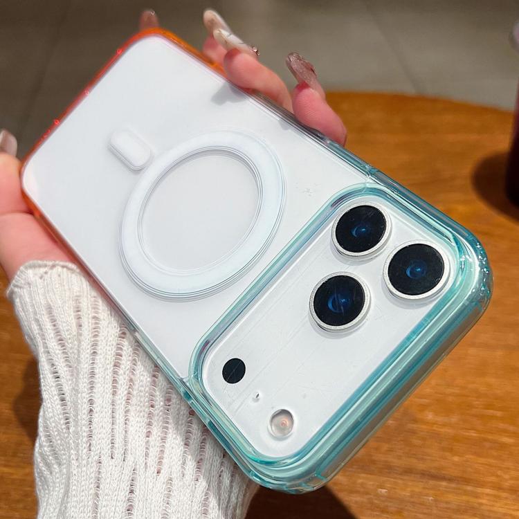 Handyhülle mit Farbkontrast-Farbverlauf Transparent MagSafe, für iPhone 17 Pro Max, für iPhone 17 Pro, für iPhone 17, für iPhone Air, für iPhone 16 Pro Max, für iPhone 16 Pro, für iPhone 16 Plus, für iPhone 16, für iPhone 15 Pro Max, für iPhone 15 Pro