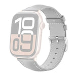 xDfind Black Shark Fine Grain Leather Watch Band, For Apple Watch 42 / 44 / 45 / 46 / 49mm, For Apple Watch 38 / 40 / 41 / S10 42mm